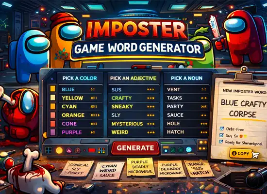 Imposter Game Word Generator